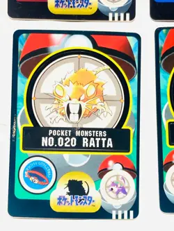 Pokemon Seal dass Card Lot 4 Sticker Game Very Rare From Japan BANDAI F/S - Image 4