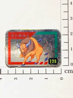 Tauros Foil Pokemon Mini Card Game 128 Vrey Rare Japan Vintage Nintendo F/S - Image 1