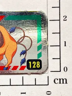 Tauros Foil Pokemon Mini Card Game 128 Vrey Rare Japan Vintage Nintendo F/S - Image 3