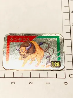 Tauros Foil Pokemon Mini Card Game 128 Vrey Rare Japan Vintage Nintendo F/S - Image 4