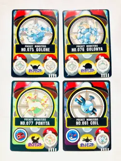 Pokemon Seal dass Card Lot 4 Sticker Game Very Rare From Japan BANDAI F/S - Image 1
