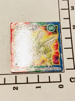 Scyther Pokemon Minimi Card flake No. 123 Vrey Rare Japan Nintendo F/S - Image 3