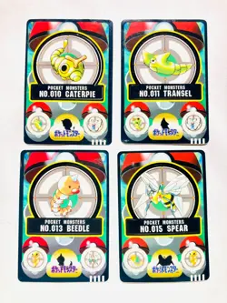 Pokemon Seal dass Card Lot 4 Sticker Game Very Rare From Japan BANDAI F/S - Image 1
