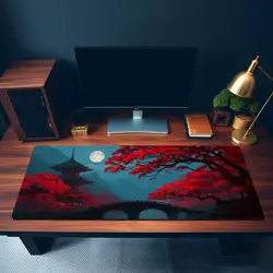 MTG Playmat | Japanese Night Themed Playmat | Unofficial MTG Playmat - Image 3