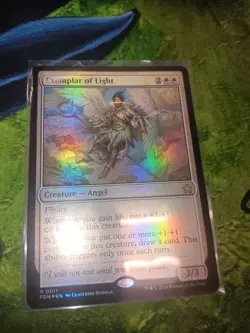 Exemplar of Light 11 Rare Foundations Magic: The Gathering Foil Near Mint - Image 1