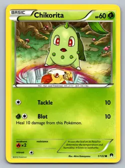Pokemon TCG XY - BREAKpoint Chikorita 1/122 - Image 1