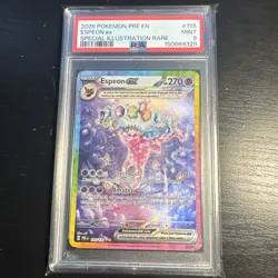 2025 Pokemon Prismatic Evolutions Espeon Ex SIR #155 PSA 9 - Image 1