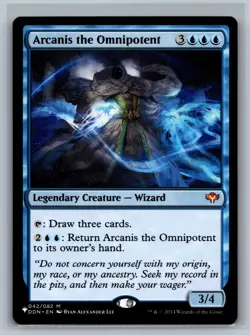 Magic MTG The List Reprints Arcanis the Omnipotent #042/082 TCG CCG - Image 1