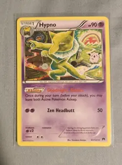 Pokemon TCG Hypno 51/122 Breakpoint Regular NM Card - Image 1