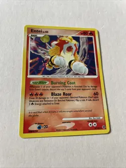 Entei 4/132 Pokemon TCG Diamond & Pearl Secret Wonders Holo LP - Image 1
