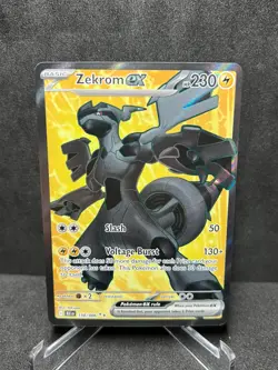 Pokemon Zekrom Ex 158/086 Black Bolt Full Art Near Mint - Image 1