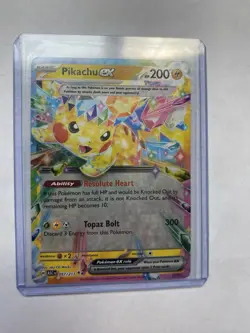 Pikachu EX 057/217 NM+ Ascended Heroes Pokemon TCG - Image 1