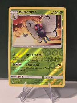 Butterfree 3/147 Reverse Holo Rare SM Burning Shadows Pokemon TCG Card LP - Image 1