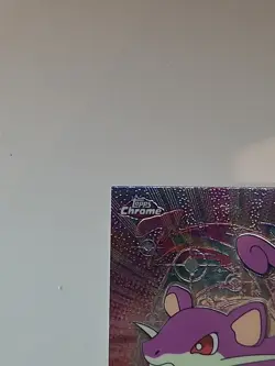 Rattata #19 LP Pokemon Topps Silver Holo Card Black Logo TV Animation Edition - Image 4