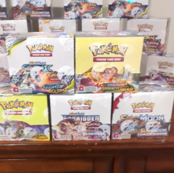 **Lot of 5 Pokemon Booster Boxes** - Image 1