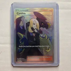 Cynthia SV82/SV94 Ultra Rare Hidden Fates Shiny Vault Pokemon Near Mint - Image 1