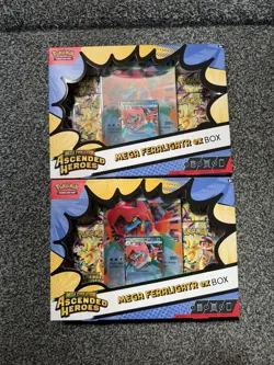 Pokemon TCG Mega Evolution Mega Feraligator Ex Box X2 Sealed - Ascended Heroes - Image 1
