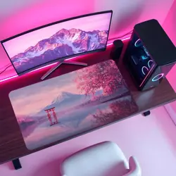 MTG Playmat | Mt. Fuji Cherry Blossom Themed Playmat | Unofficial MTG Playmat - Image 4