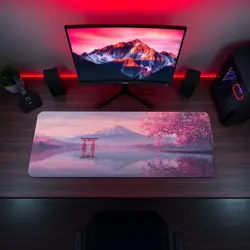 MTG Playmat | Mt. Fuji Cherry Blossom Themed Playmat | Unofficial MTG Playmat - Image 5