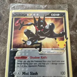 Greninja Gold Star Sealed Promo SWSH144 Celebrations ETB Pokemon TCG HIGH GRADE! - Image 2