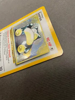 1999 Pokemon Jungle Snorlax Holo 11/64 No Symbol Error Misprint MP Rare Vintage - Image 2