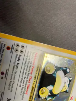 1999 Pokemon Jungle Snorlax Holo 11/64 No Symbol Error Misprint MP Rare Vintage - Image 3