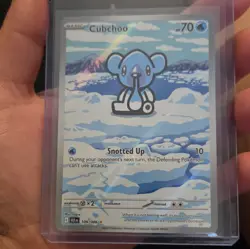 Pokemon Cubchoo 109/086 Sv: Black Bolt Rare Holo English 70HP 2025 - Image 2