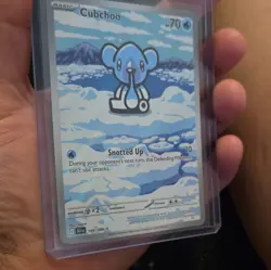 Pokemon Cubchoo 109/086 Sv: Black Bolt Rare Holo English 70HP 2025 - Image 3