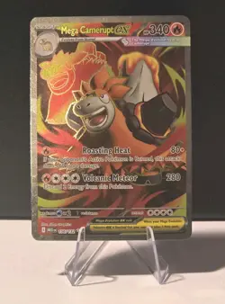 Mega Camerupt ex 156/132 Ultra Rare Full Art - Mega Evolution MEG Pokemon NM - Image 1