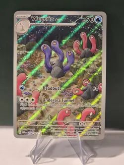 Wugtrio 224/091 Illustration Rare Scarlet & Violet Paldean Fates Pokemon Card NM - Image 1