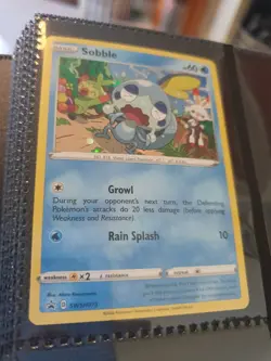 Pokemon Sobble Swsh 073 Black Star Promo Holo - Image 1