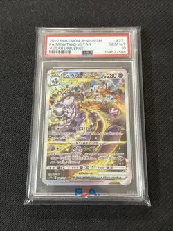 2022 Pokemon Japanese Vstar Universe Mewtwo Vstar #221 PSA 10 - Image 3