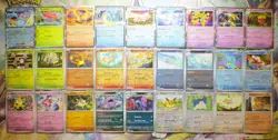 Rare Pokemon S&V Kanto Holo / Reverse Holo Bundle, Lapras ex Charmander Eevee - Image 1