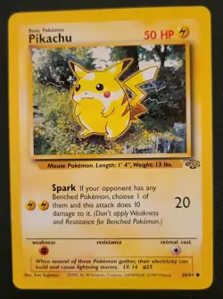 ⚡PIKACHU Jungle 60/64 Pokemon WOTC Card Unlimited⚡ - Image 1