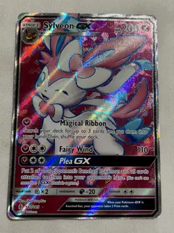 Pokemon Sylveon GX 140/145 SM Guardians Rising Ultra Rare Full Art Holo Card - Image 1
