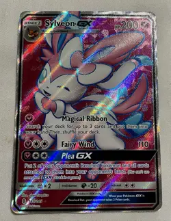 Pokemon Sylveon GX 140/145 SM Guardians Rising Ultra Rare Full Art Holo Card - Image 3