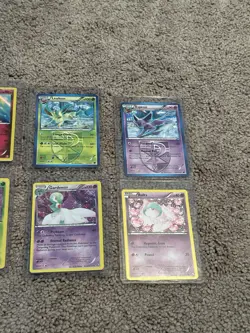Pokemon Card Lot of 8 (Some Halos) w/ Card Protectors - Image 3