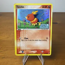 Pokemon Torchic Crystal Guardians 65/100 Reverse Holo Stamped LP-NM - Image 1