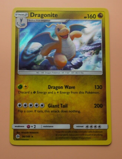 POKEMON CARD Dragonite 96/149 Sun & Moon 2017 HOLO RARE - Image 3