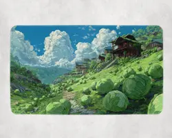 MTG Playmat | Cabbage Man Themed Playmat | Avatar | Unofficial MTG Playmat - Image 1