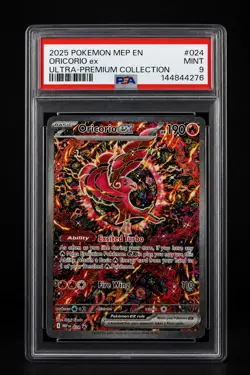 2025 Oricorio ex 024 Me: Mega Evolution Promo Holo PSA 9 Pokemon ULTRA PREMIUM - Image 1