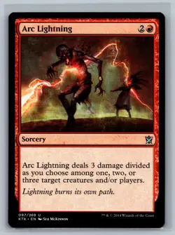 Magic The Gathering Khans of Tarkir Arc Lightning #097/269 MTG TCG CCG - Image 1