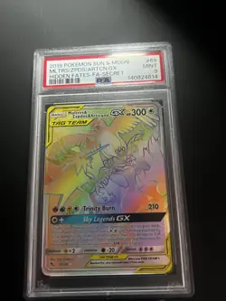 PSA 9 Moltres & Zapdos & Articuno GX (Secret) 69/68 Hidden Fates Holo - Image 1