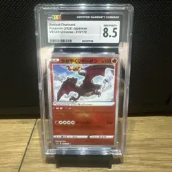 Radiant Charizard Holo Black Flame Deck Box Build 001/038 Pokemon JPN CGC 8.5 - Image 1