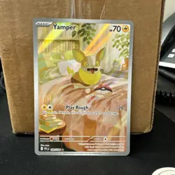 Yamper 099/094 IR Phantasmal Flames Pokemon Holo Near Mint ships fast - Image 1