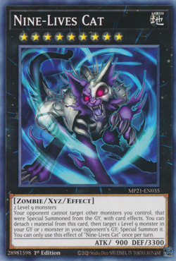 Nine-Lives Cat MP21-EN035 1st ED Yu-Gi-Oh! - Image 1