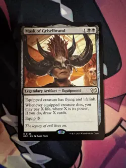 MTG Mask of Griselbrand Commander: Duskmourn: House of Horror Regular Rare - Image 1