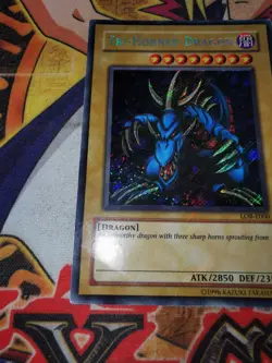Tri-Horned Dragon lob-e000 Unltd Ed (MP) Secret Rare Yu-Gi-Oh! - Image 4