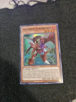 Yugioh! Mathmech Subtraction - 1st Ed Super Rare - MYFI-EN004 - Image 1