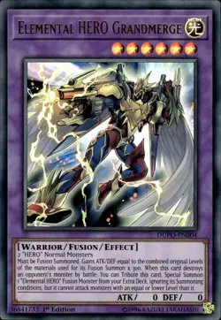Elemental HERO Grandmerge - Ultra Rare 1st Edition DUPO-EN004 - NM - YuGiOh - Image 1
